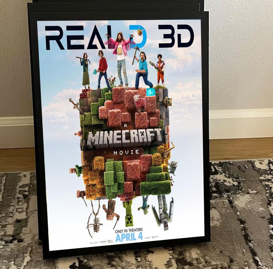 A Minecraft Movie (2025) Poster, No Framed