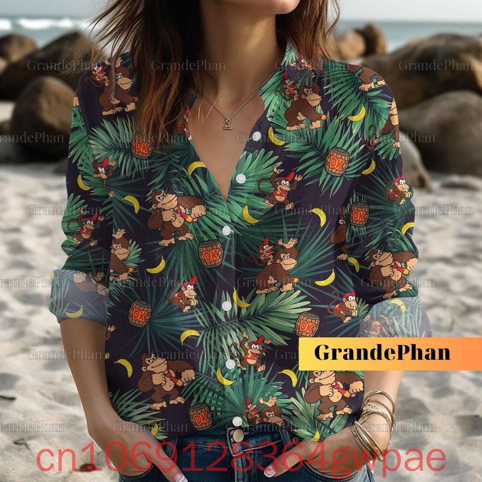 Super Mario Womens Blouse Shirt