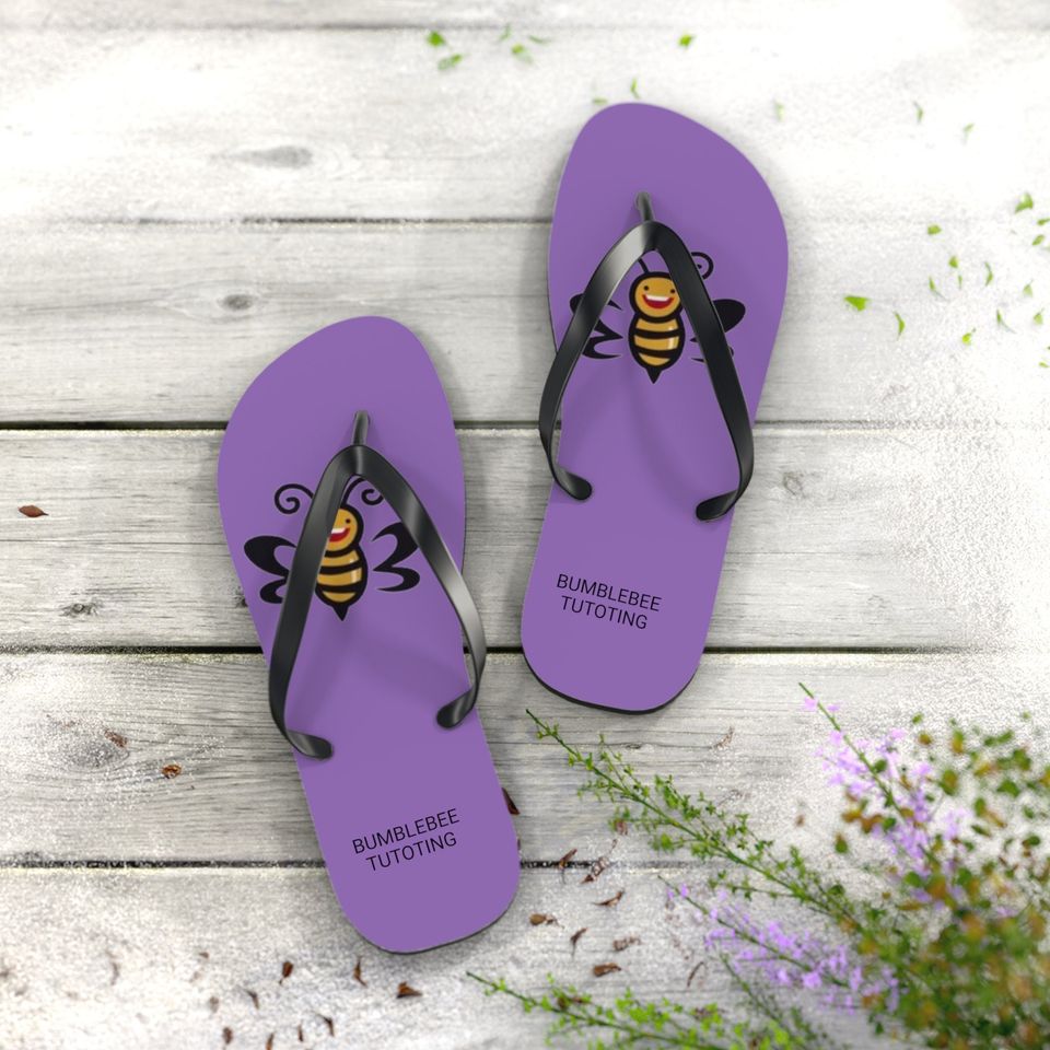 Bumblebee Tutoring Flip Flops