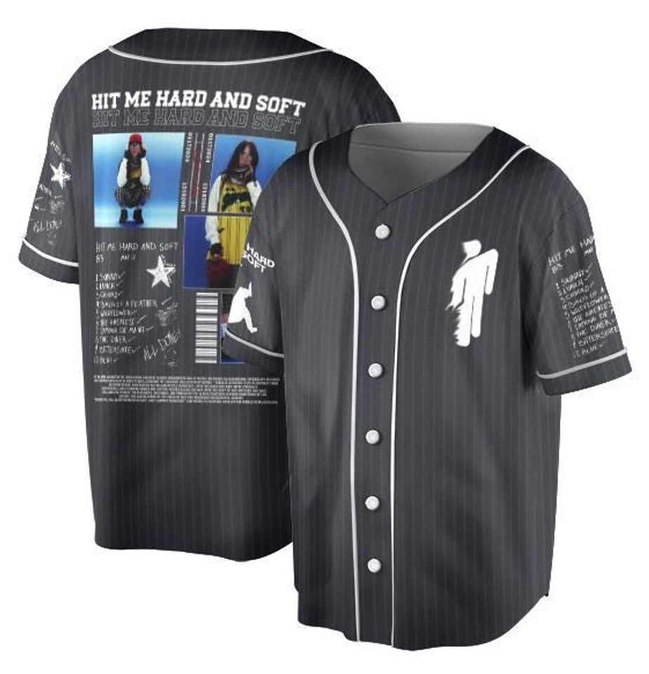 2025 Billie Eilish Concert Jersey - Hit Me Hard and Soft Vintage Jersey