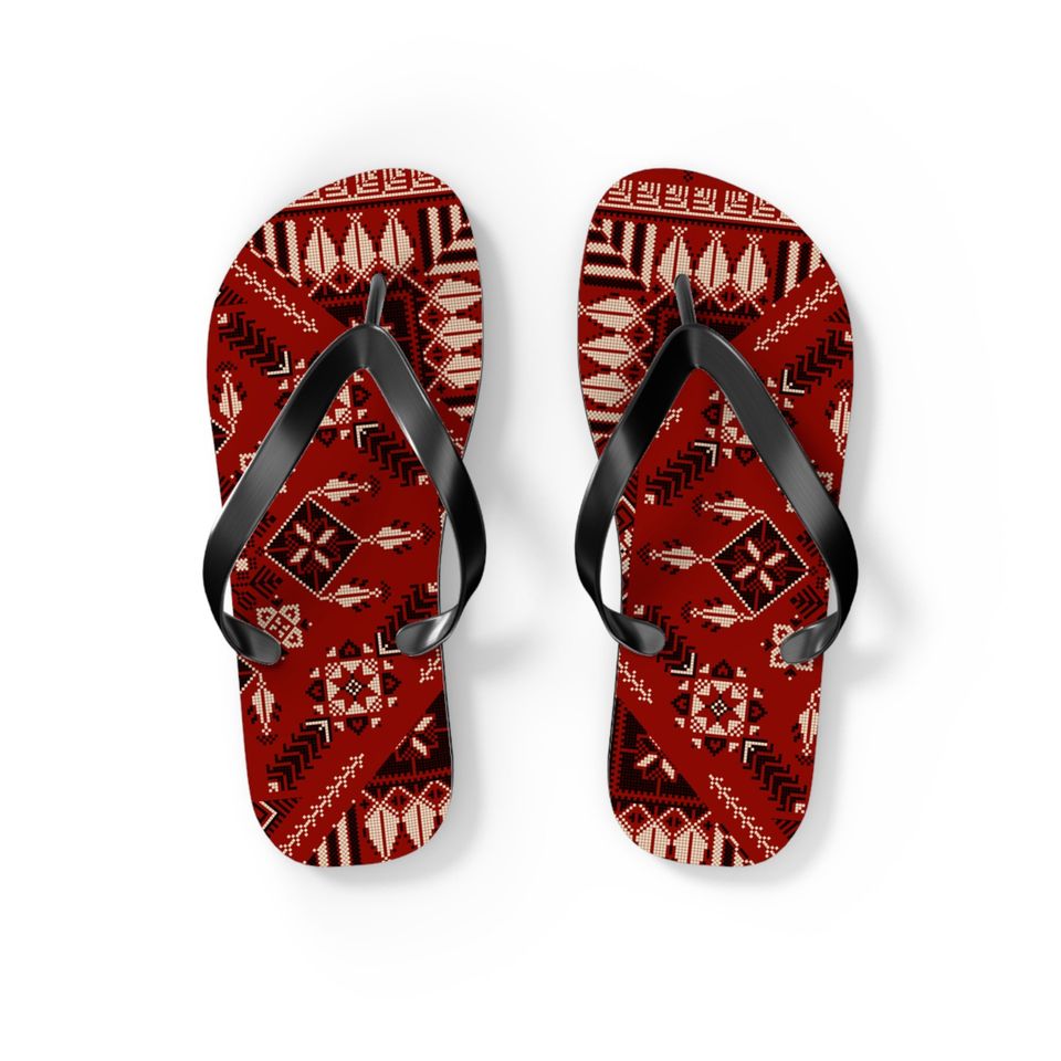 Tatreez Flip Flops