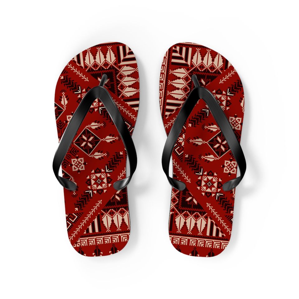 Tatreez Flip Flops