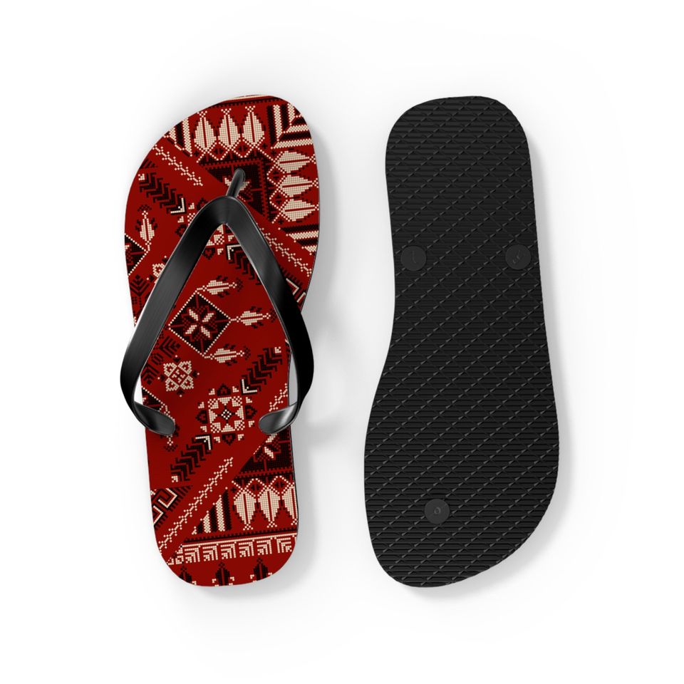 Tatreez Flip Flops