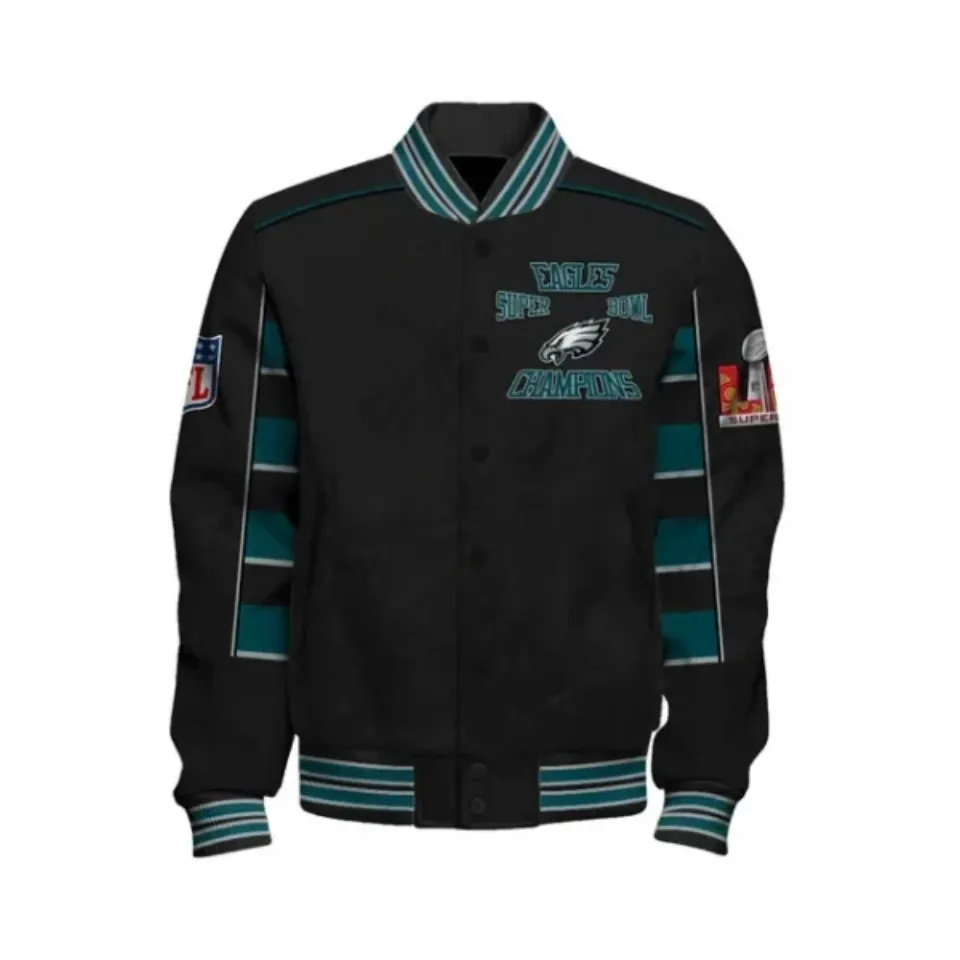 Philadelphia Eagles Super Bowl Lix Champion’S Style Jacket, Fan Gift