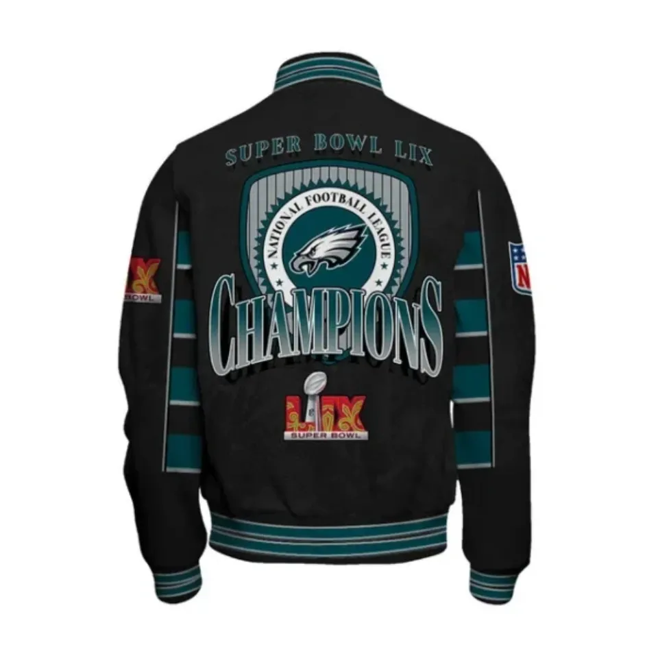 Philadelphia Eagles Super Bowl Lix Champion’S Style Jacket, Fan Gift