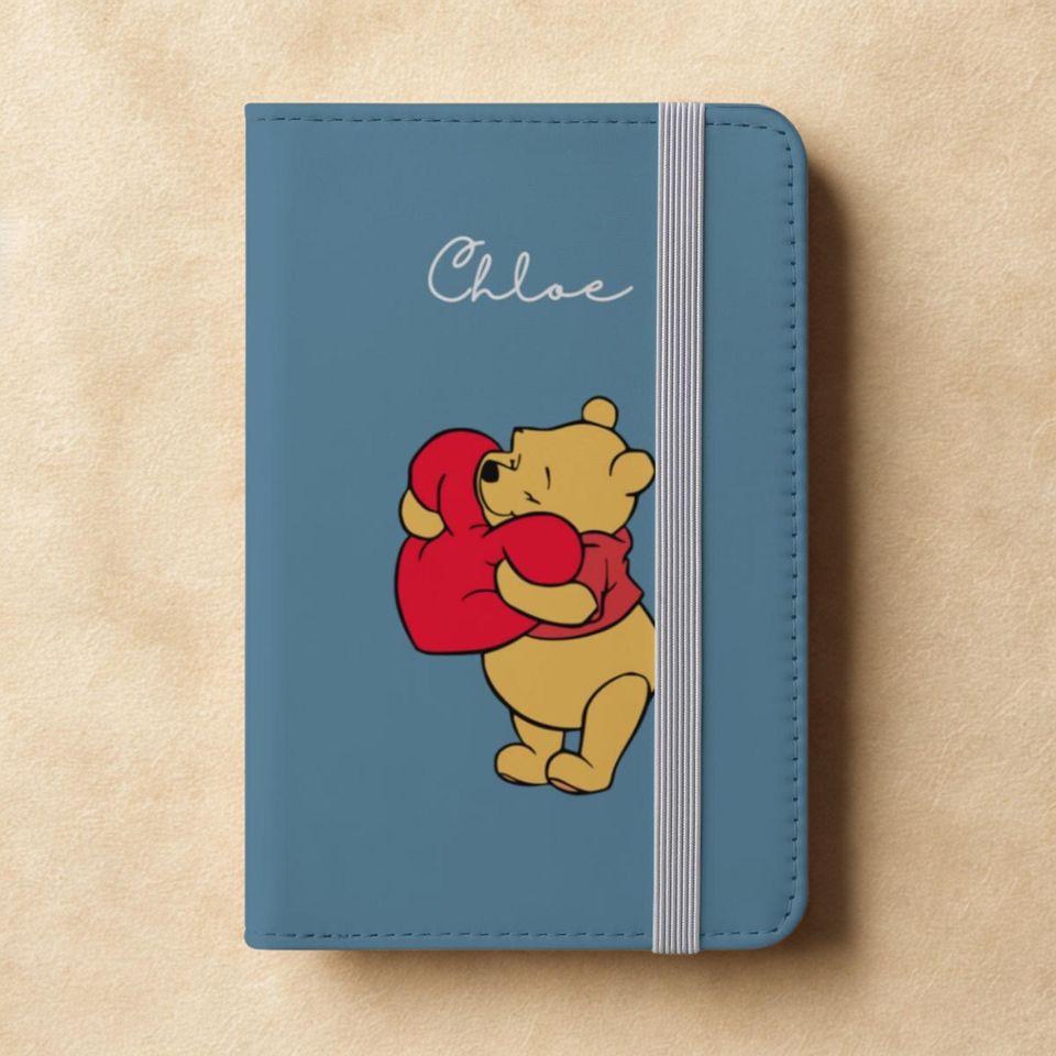 Personalized Pooh Passport cover