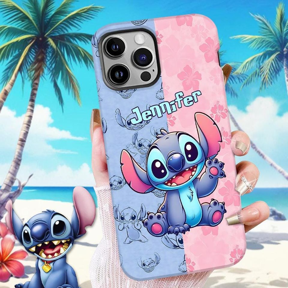 Custom Lilo and Stitch iPhone Case
