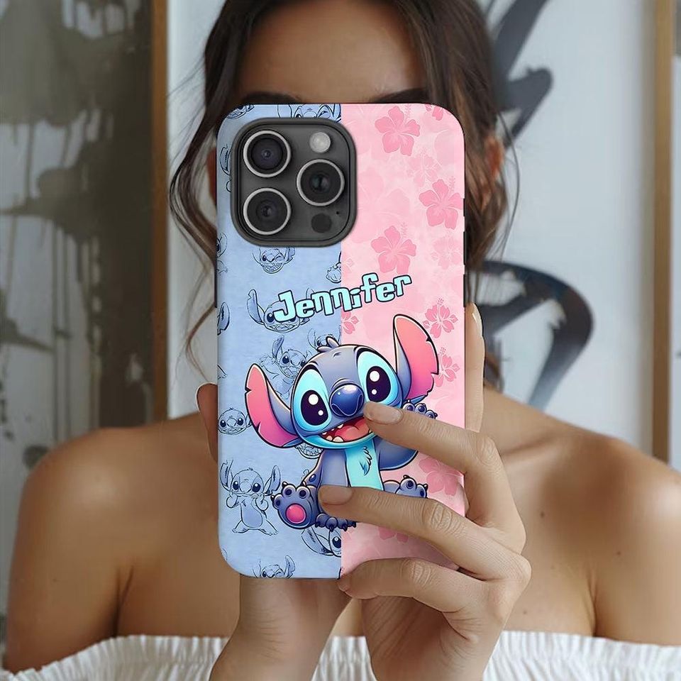 Custom Lilo and Stitch iPhone Case