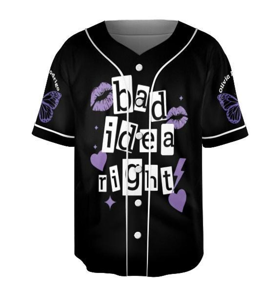 Olivia Rodrigo Bad Idea Right Jersey, Olivia Shirt