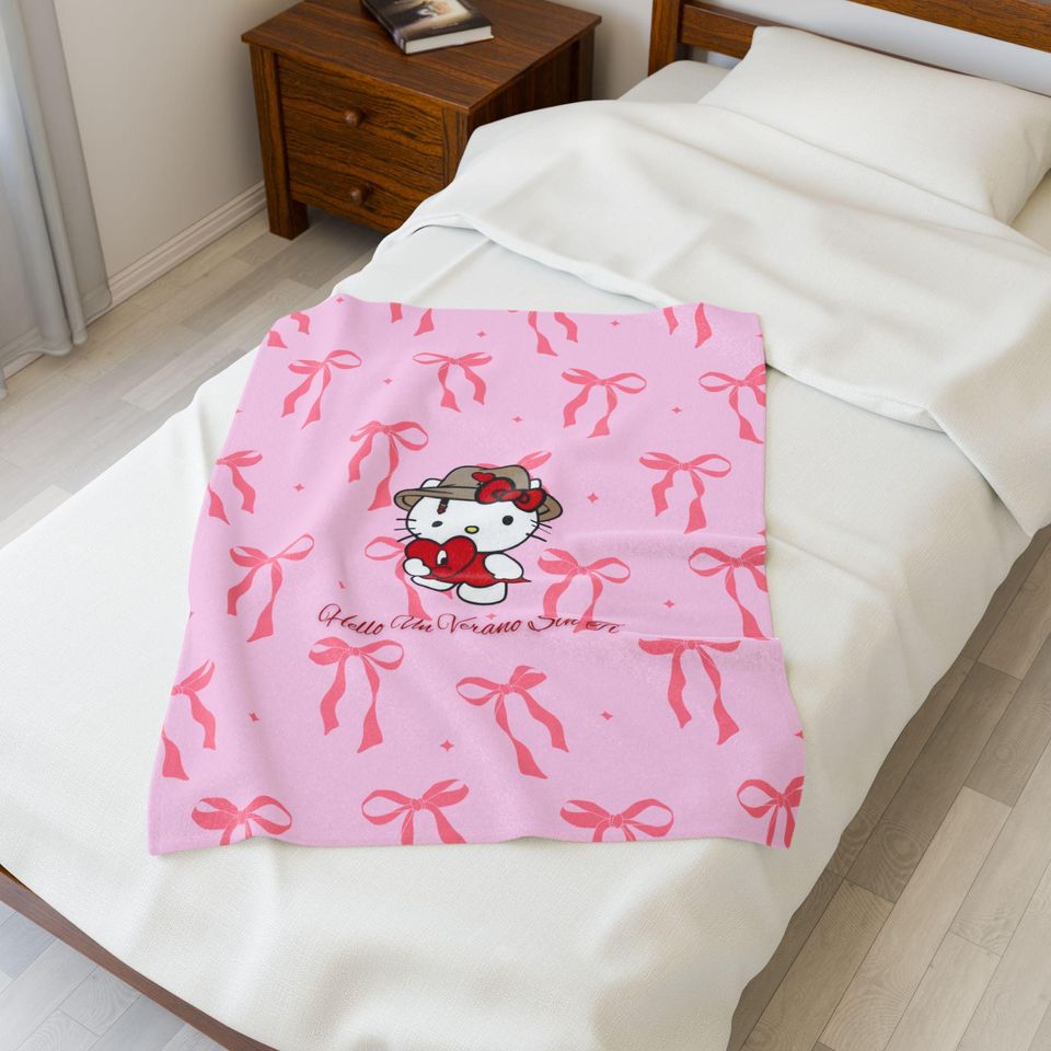 Hello Kitty x Bad Bunny Un Verano Sin Ti Throw Blanket