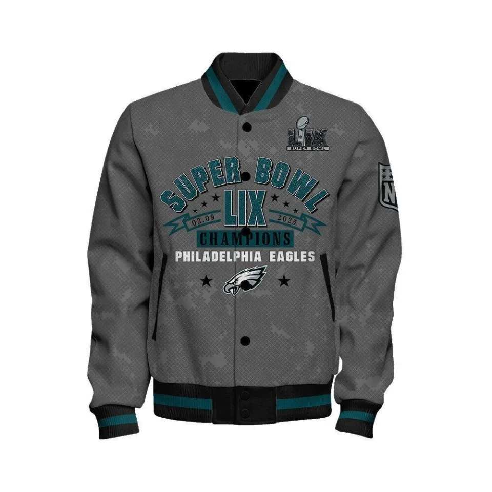 Philadelphia Eagles Super Bowl Lix Champions Victory Secured Jacket