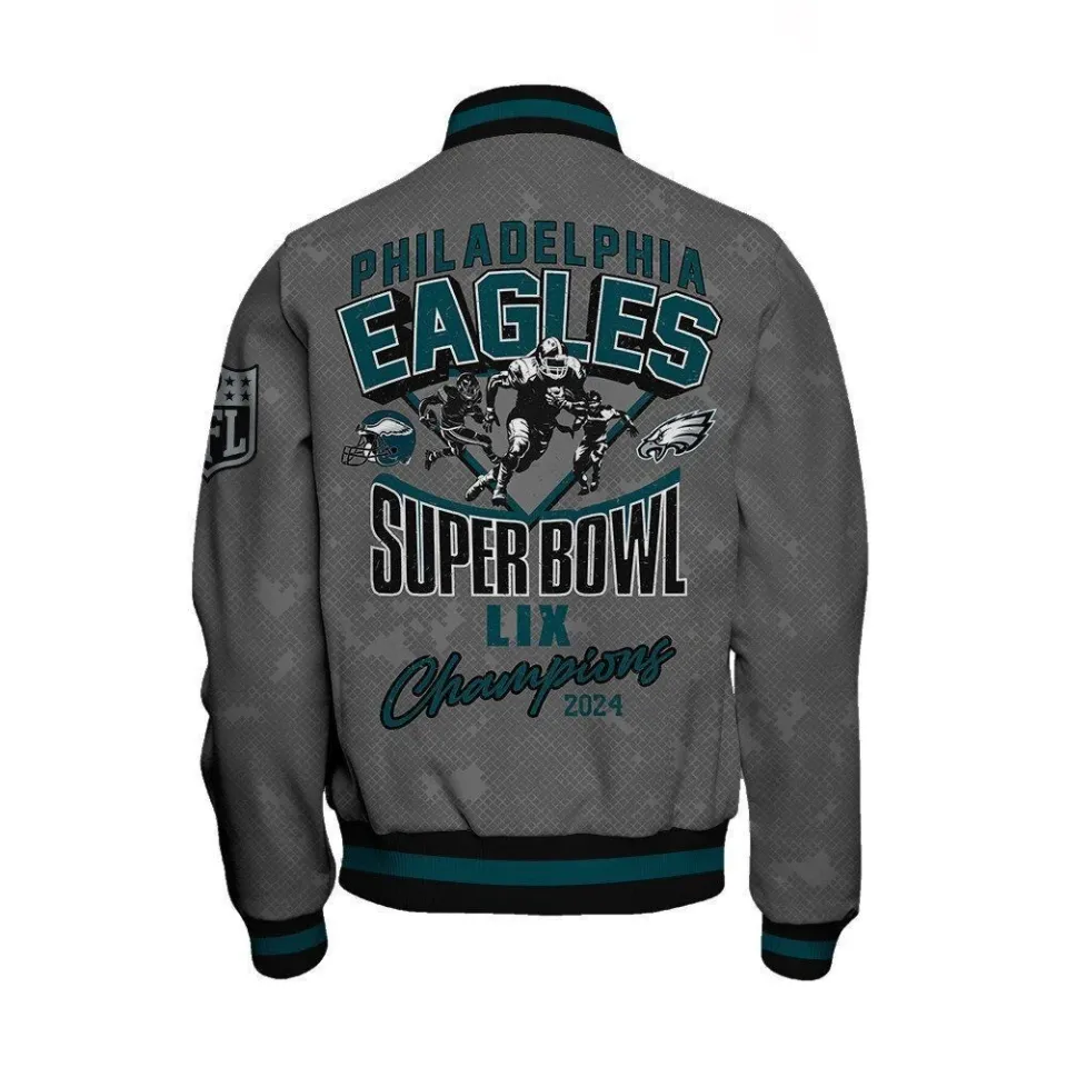 Philadelphia Eagles Super Bowl Lix Champions Victory Secured Jacket