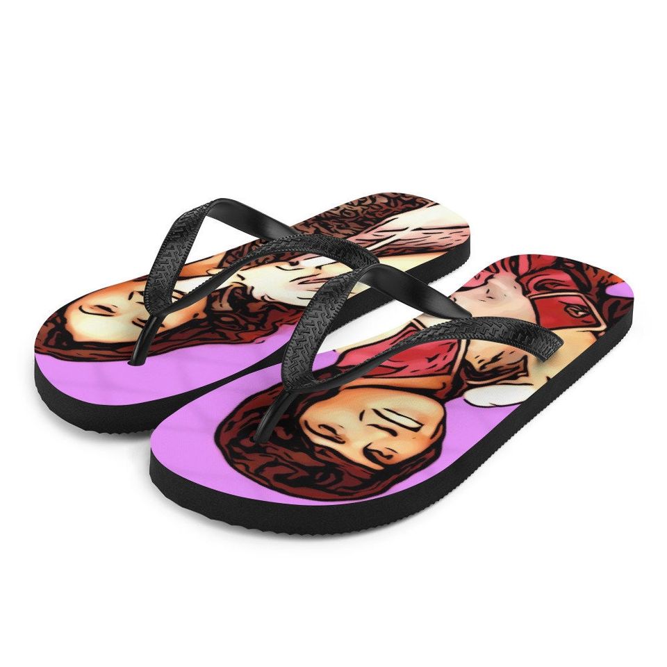 Donny and Marie flip flops