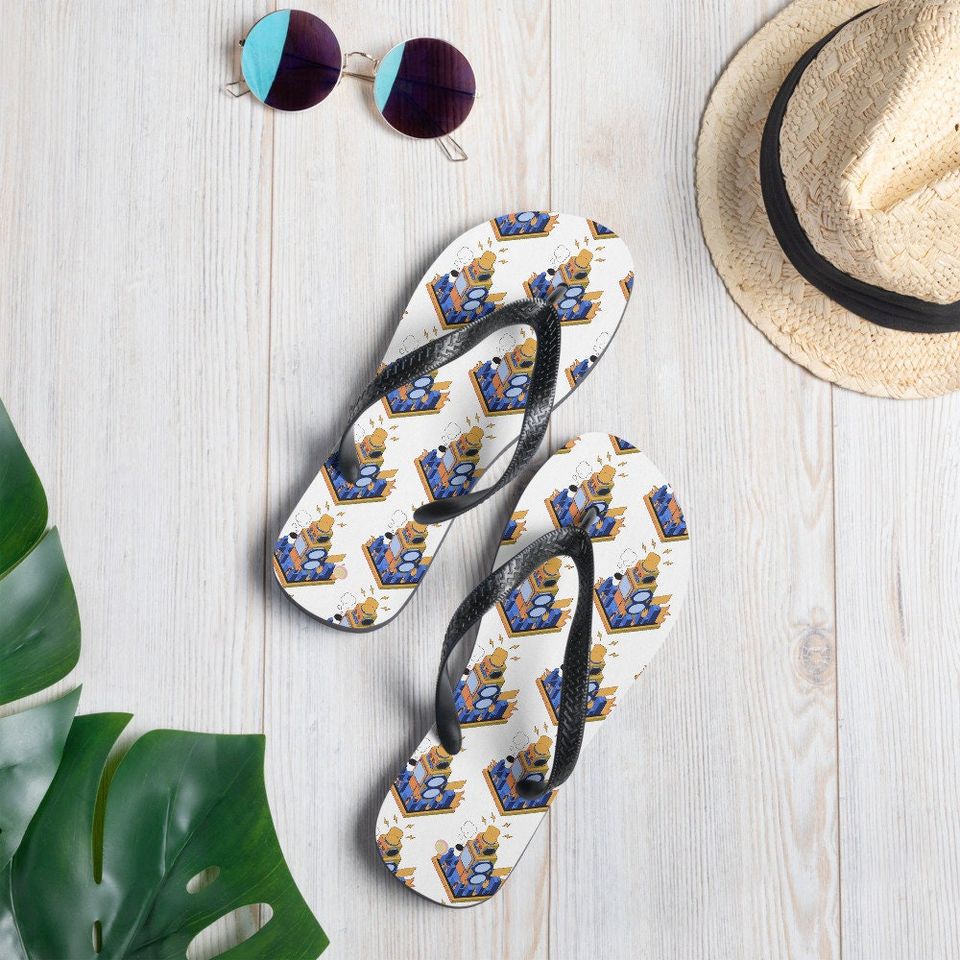 It's Monday - Create Personalised Name, Flip Flop Decor, Robot