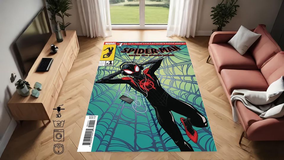 Spiderman Rug, Spiderman, Spider Rug, Movies Rug,  Spider Man, Kid Rug, Area Rug,  Modern Rug, Awesome Hypebeast Decor