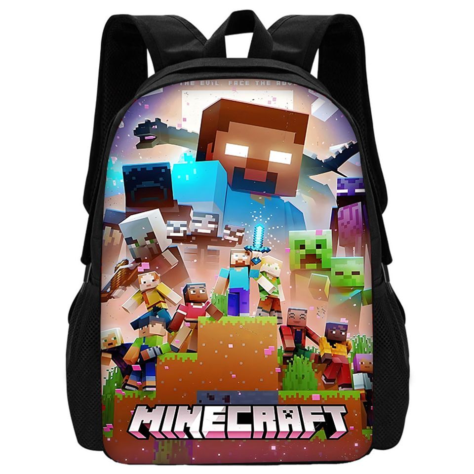 Minecraft Child School Cartoon Backpack