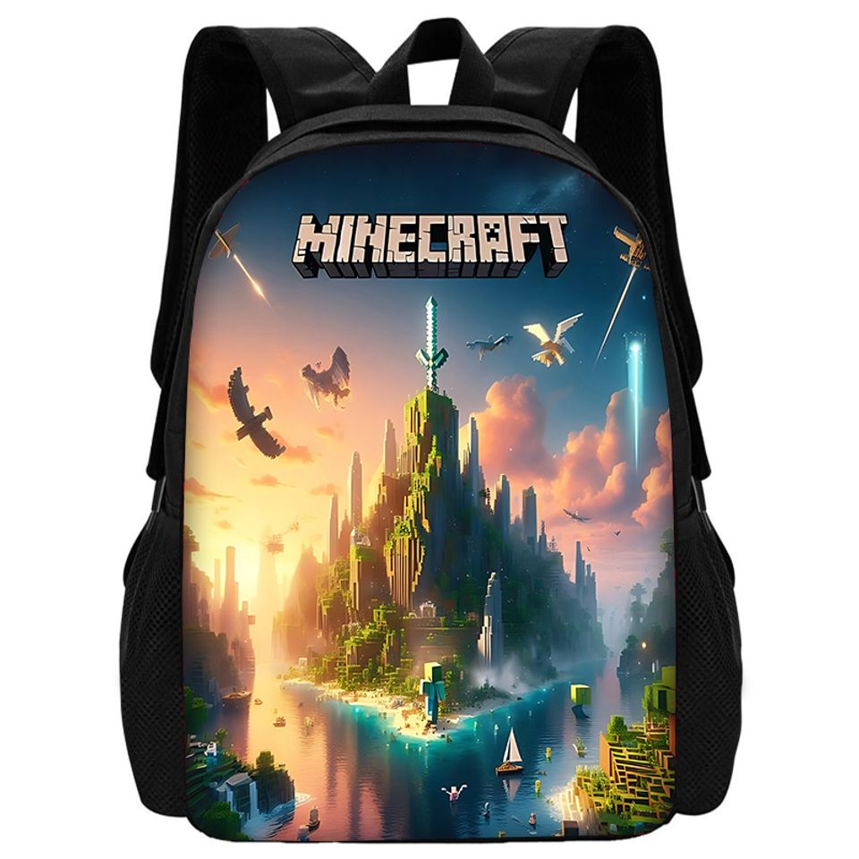 Minecraft Child School Cartoon Backpack