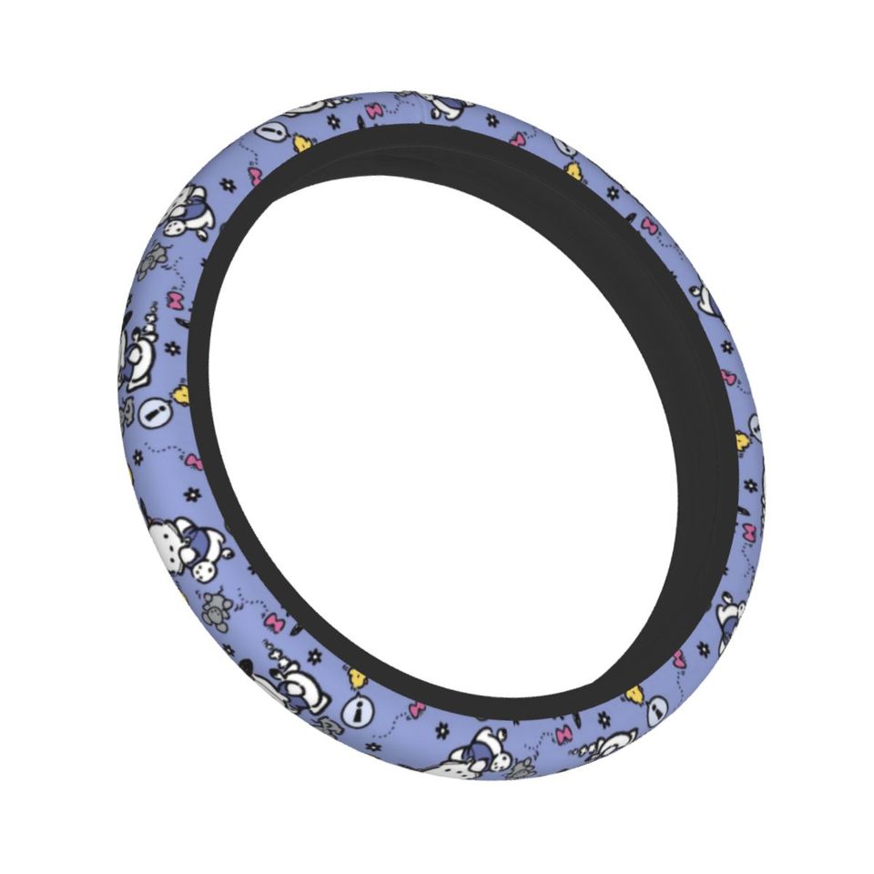 Cute Pochacco Pattern Disney Steering Wheel Cover