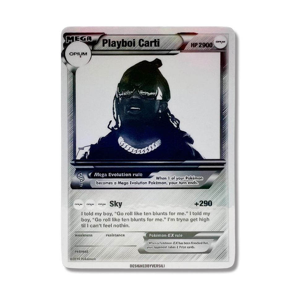 Playboi Carti Hologram Card