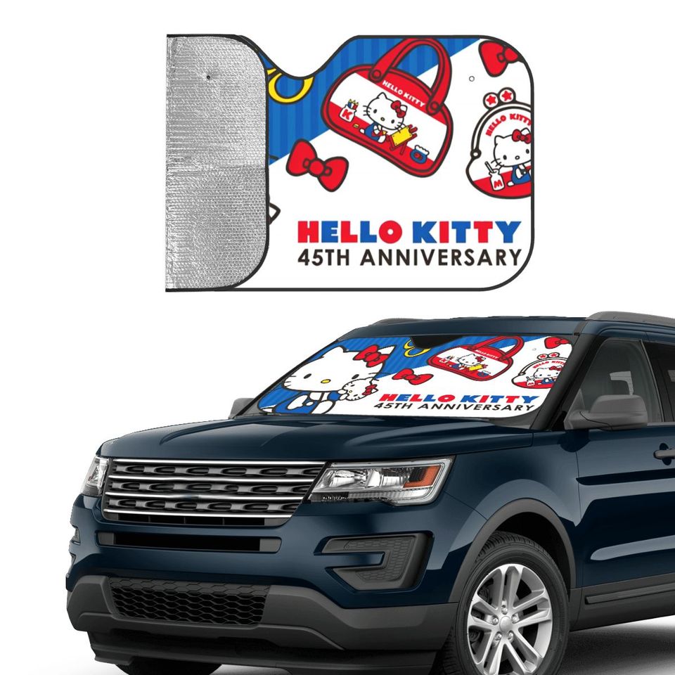 Hello Kitty Cartoon Car Sunshade