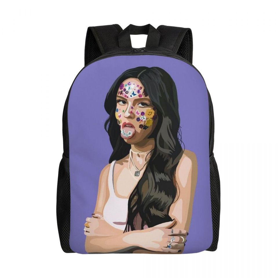 Custom Olivia Rodrigo Anime Posters Backpack for College and School