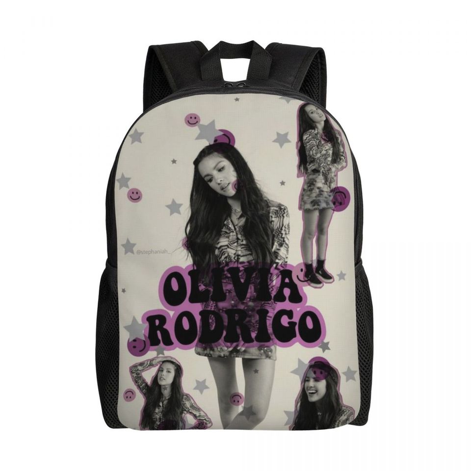 Custom Olivia Rodrigo Anime Posters Backpack for College and School