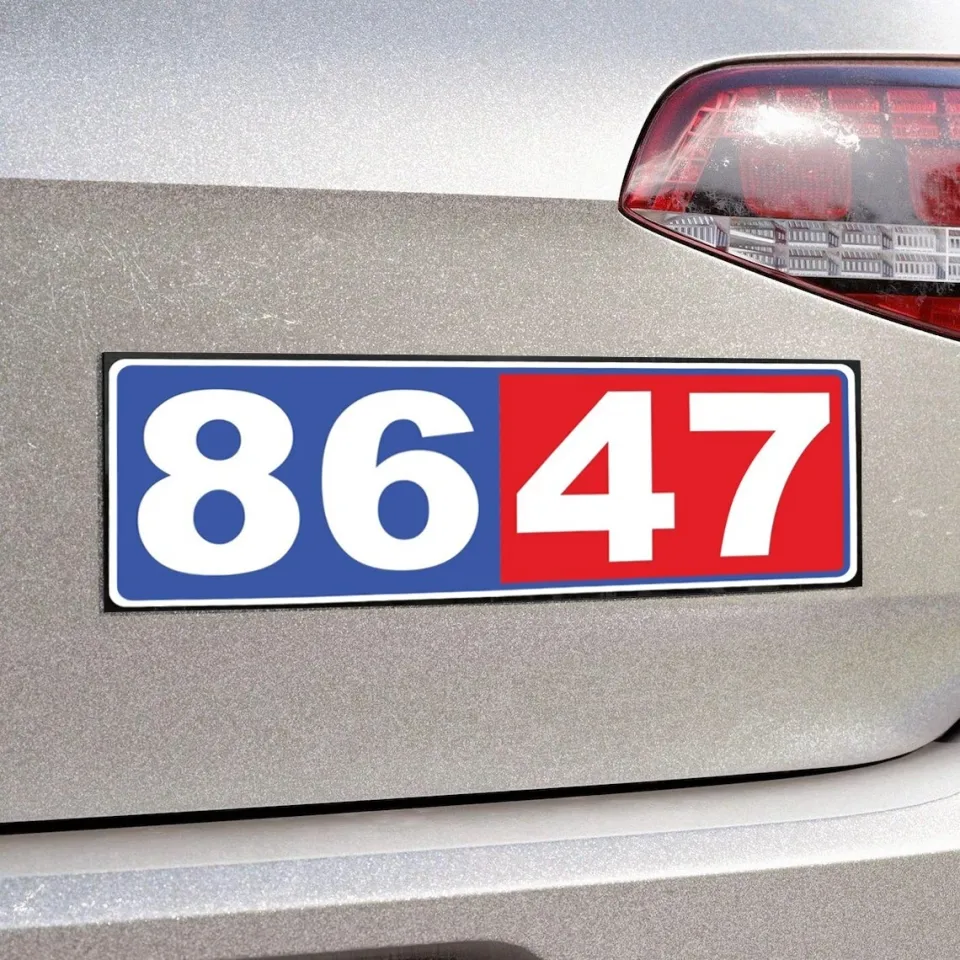 8647 Anti Trump Car Magnet