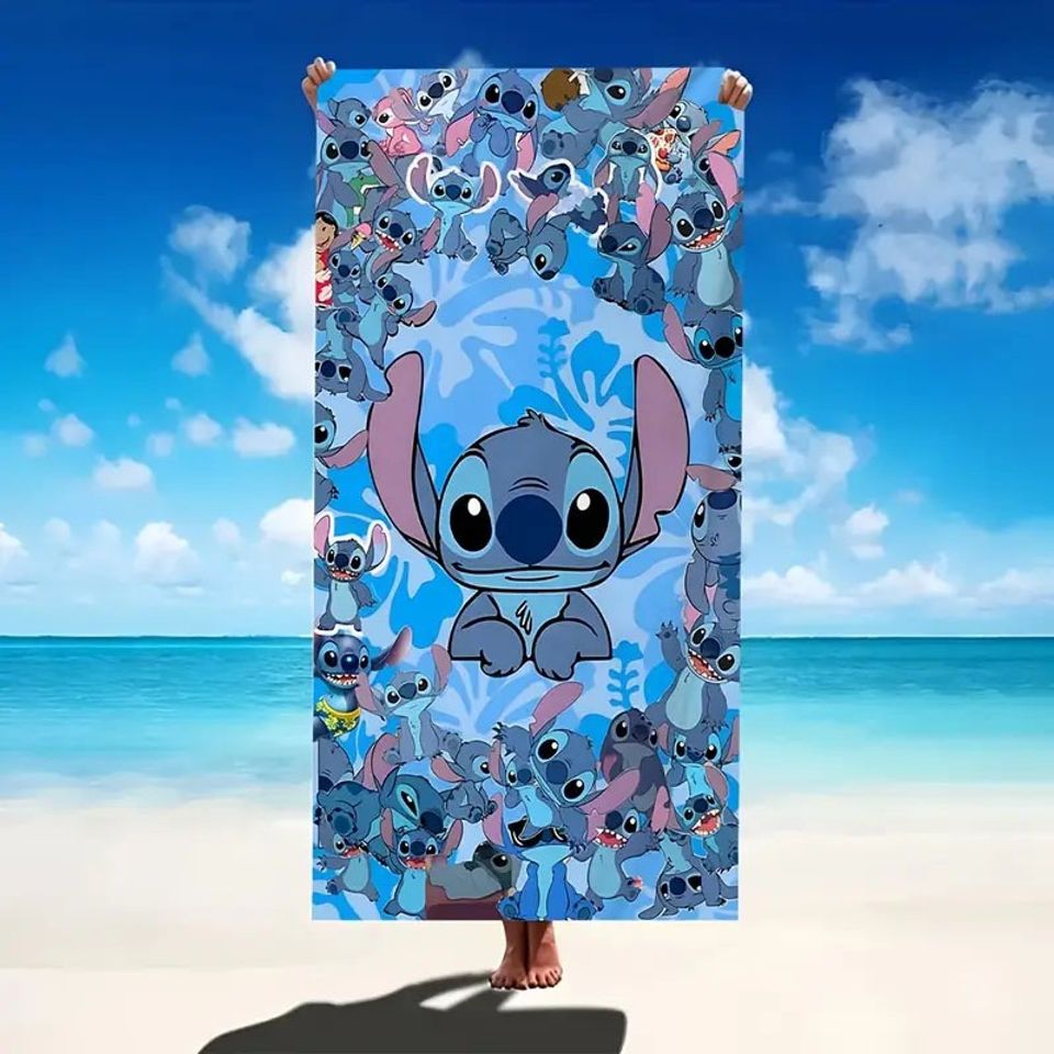 Lilo & Stitch Cartoon Beach Towel