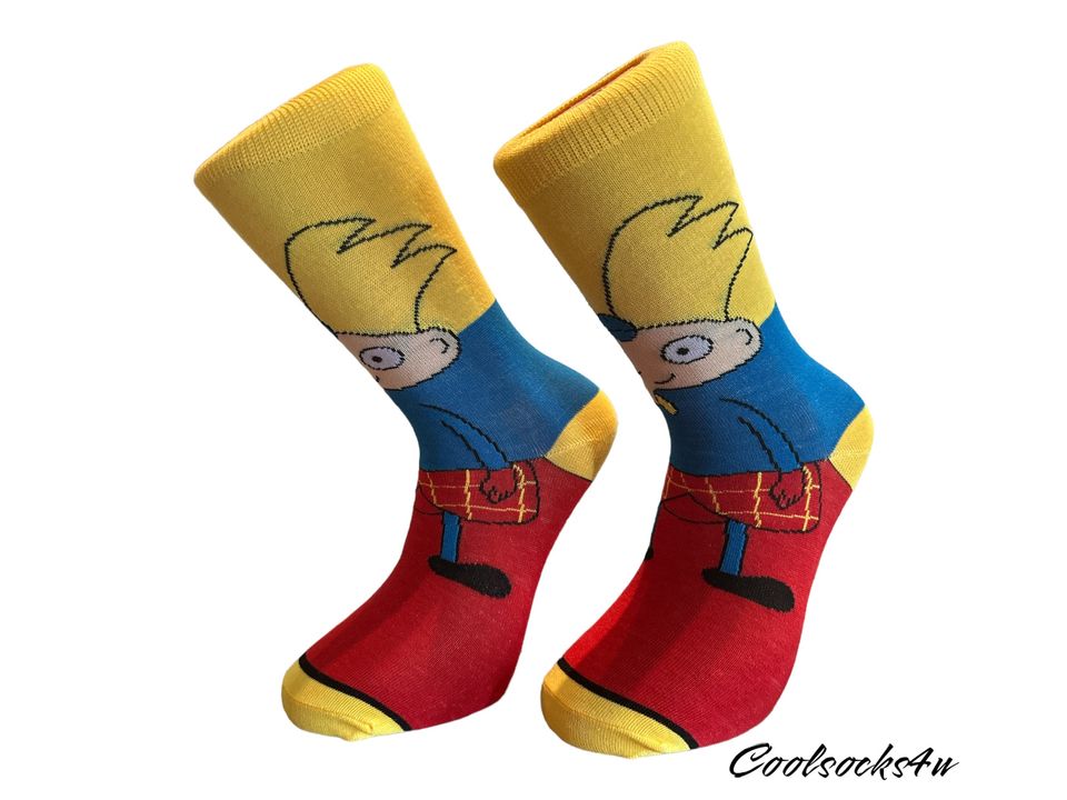 Hey Arnold Character Cartoon Cotton Crew Socks | Cute, Cool and Fun |