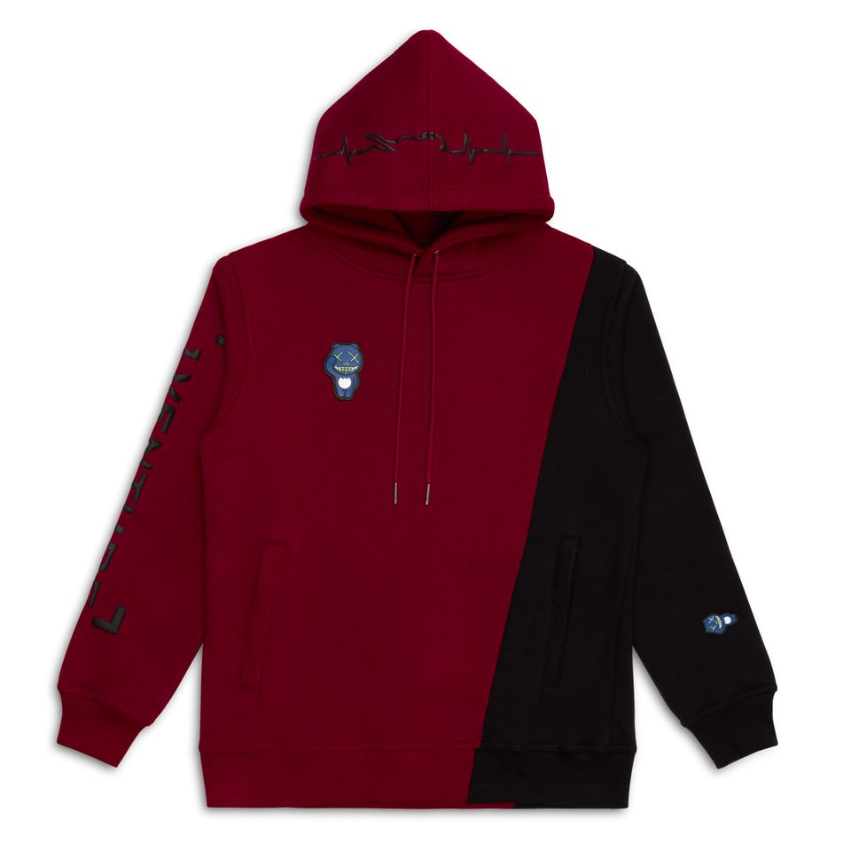 1Venture Black / Crimson Red Hoodie