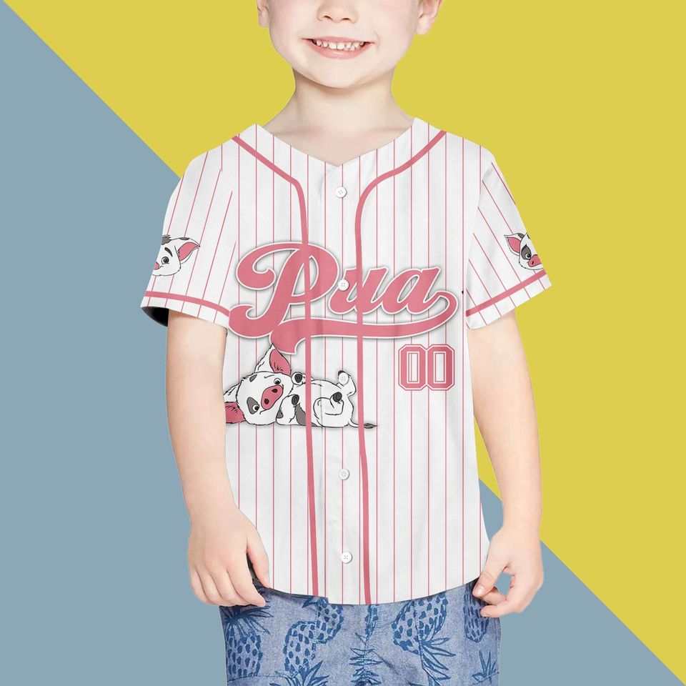 Moana Pua Jersey Shirt, Disney Moana Baseball Jersey, Pua Cosplay, Trip Shirt, World Shirt, Moana Birthday Shirt