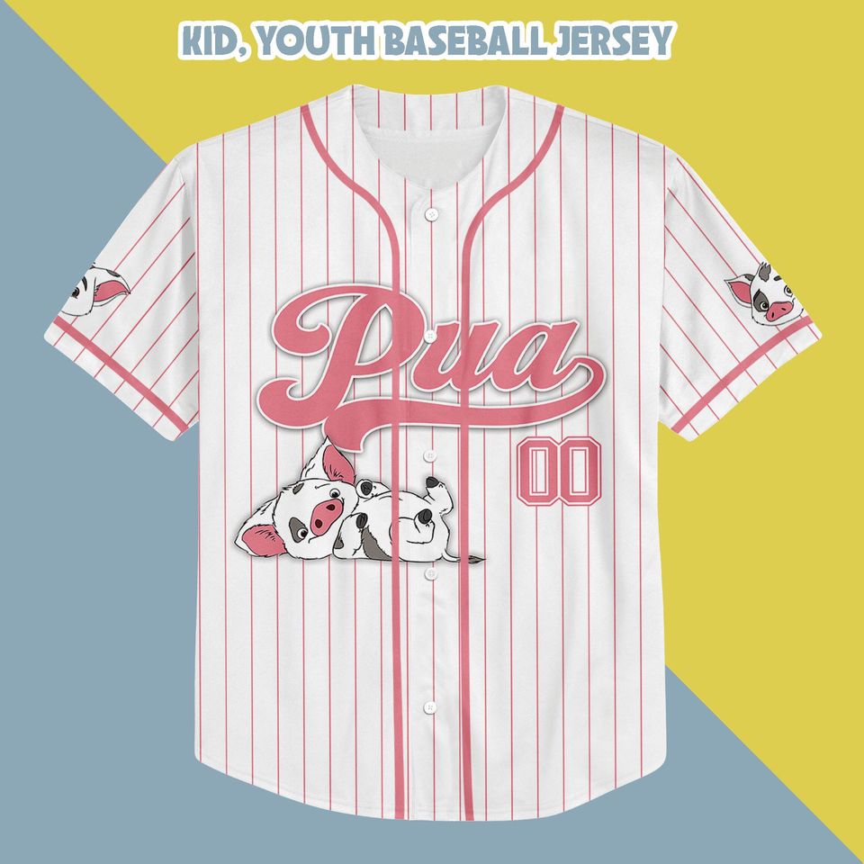 Moana Pua Jersey Shirt, Disney Moana Baseball Jersey, Pua Cosplay, Trip Shirt, World Shirt, Moana Birthday Shirt