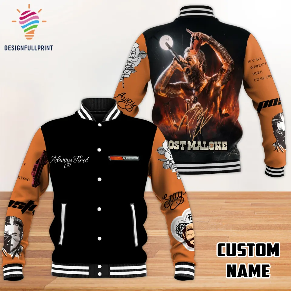 PM Signature Flames Varsity Jacket
