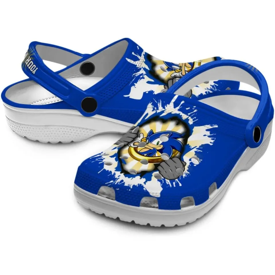 Personalized Sonic The Hedgehog Slippers Clogsband Clogs For Adults Lovers