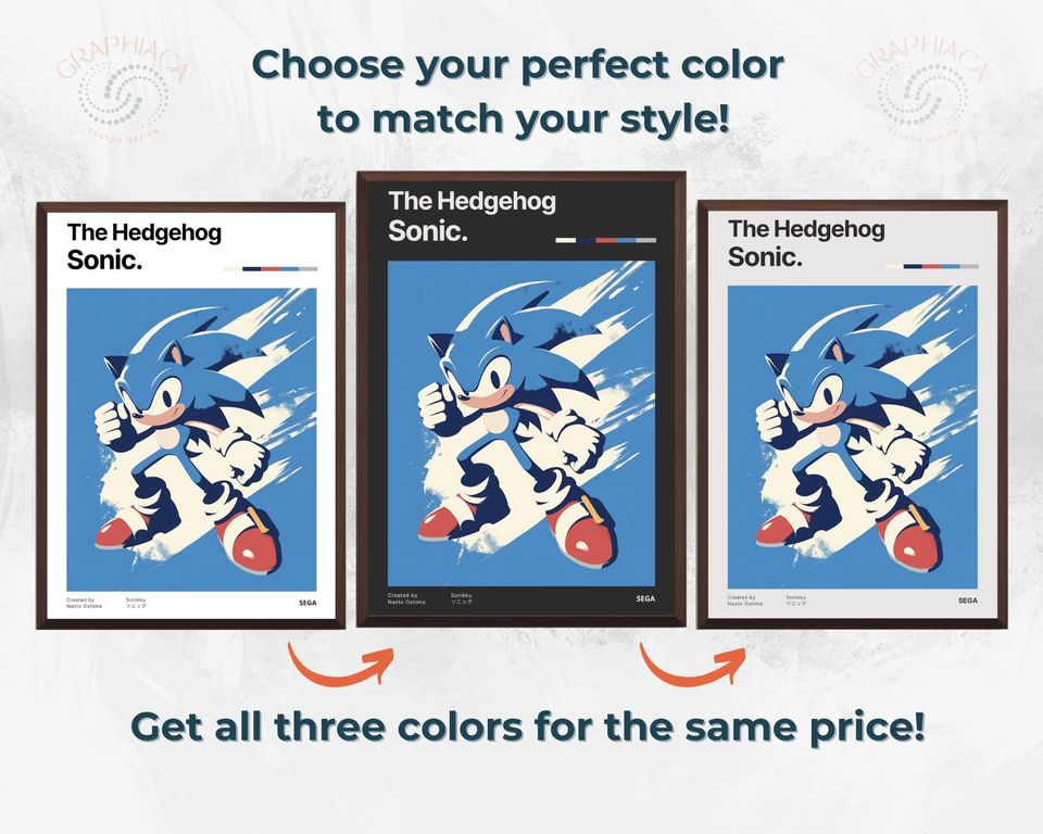 Sonic poster retrogaming, Sonic running, Sonic poster, Super smash bros