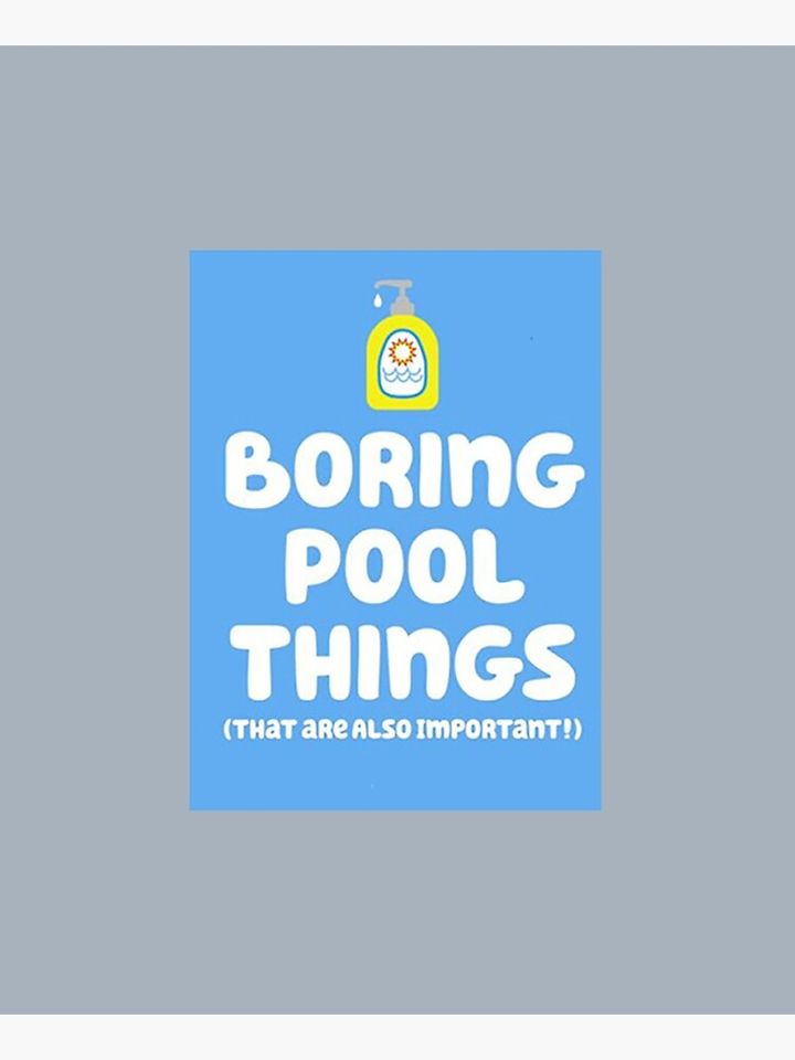 Boring Pool Things Apron