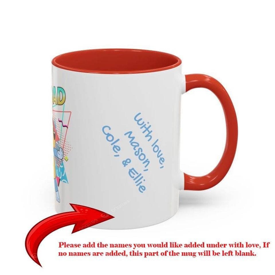 Rad Dad Fathers Day Gift Coffee Mug - BlueyDad Theme