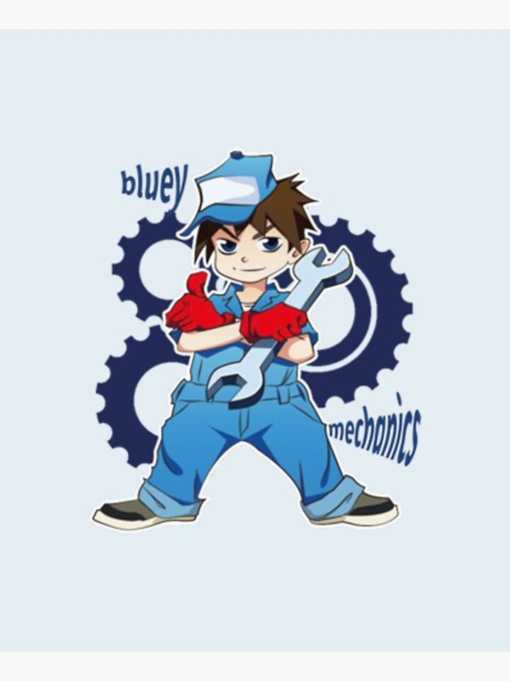 BlueyDad mechanics Premium    Apron