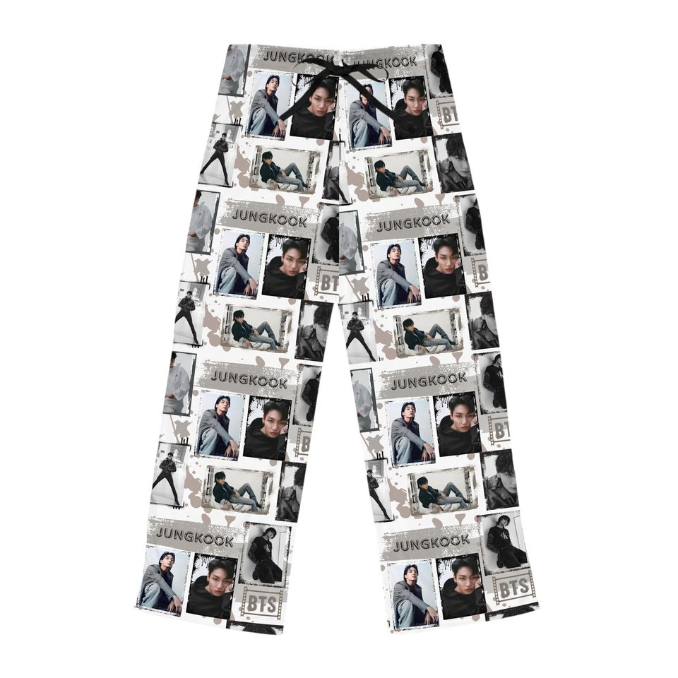 Kpop BTS Jungkook Womens Pajama Pants, kpop pajama pants