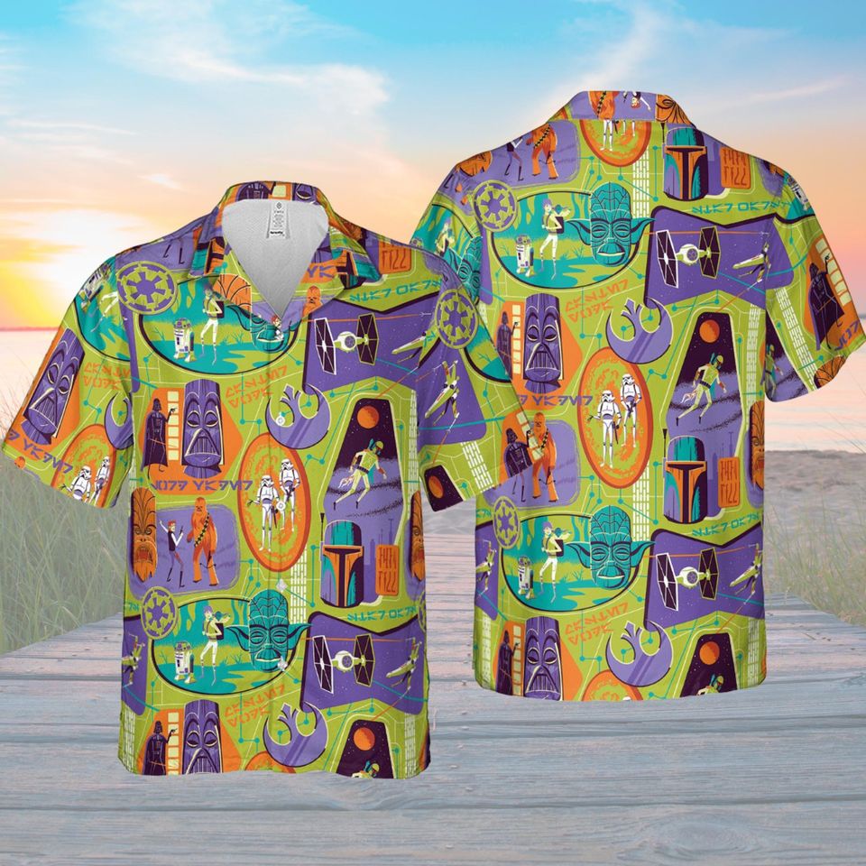 Dark Side Star Wars Tiki Shack Hawaiian Shirt