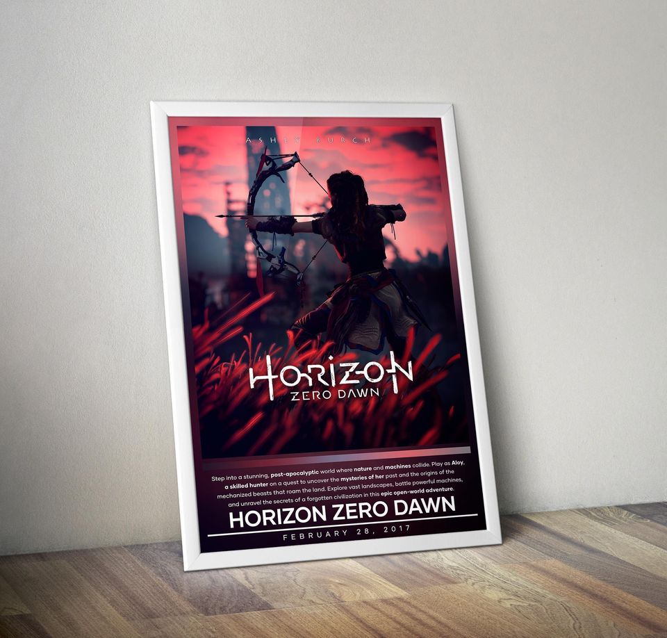 Horizon Zero Dawn Poster | Horizon Zero Dawn | Gaming Poster | Video Game Poster | Wall Decor Poster | Gaming Gifts
