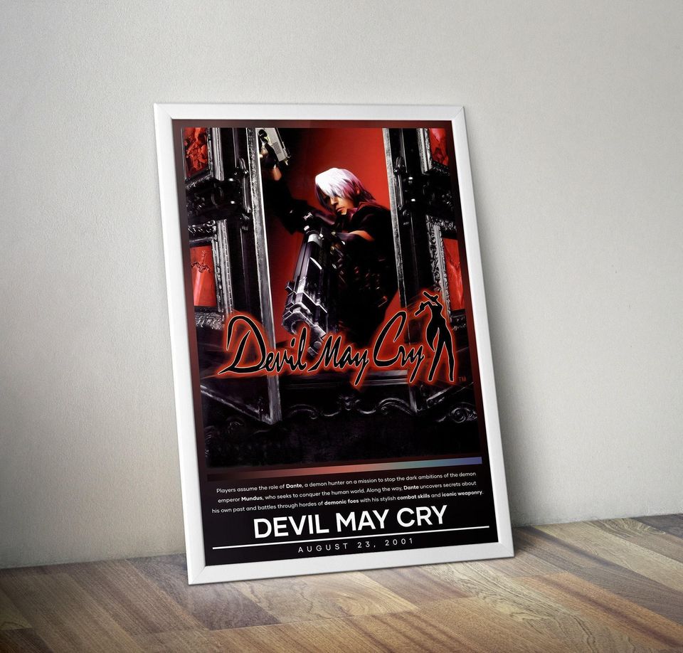 Devil May Cry Poster | Devil May Cry | Gaming Poster | Video Game Poster | Wall Decor Poster