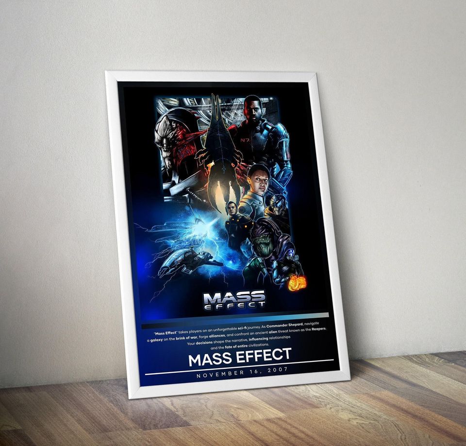 Mass Effect Poster | Mass Effect | Gaming Posters | Video Game Posters | Wall Decor Poster