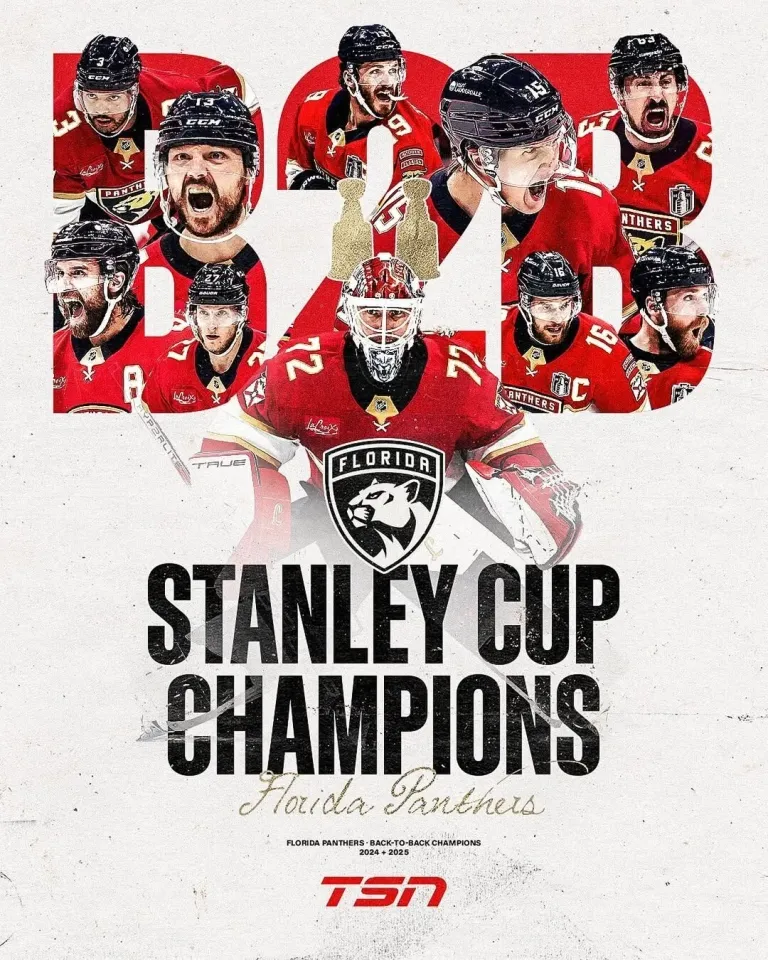 Florida Panthers 2025 Stanley Cup Champions Poster