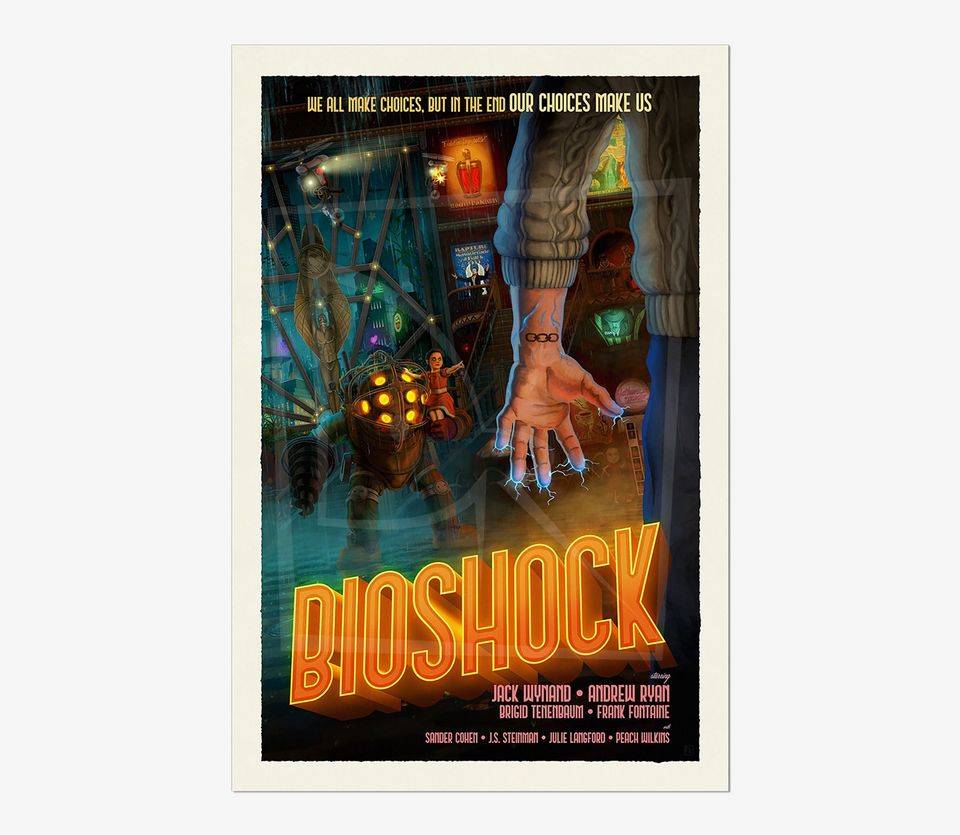BIOSHOCK 1 Game Poster | Game Art | Horror Game