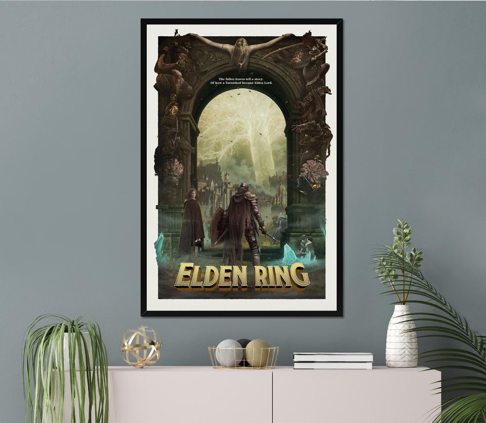 ELDEN RING | Game Poster | Game Art | Horror Game | Print | Room Decor | Wall Art