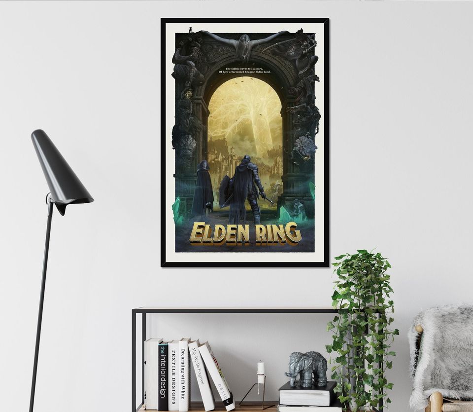 ELDEN RING | Game Poster | Game Art | Horror Game | Print | Room Decor | Wall Art
