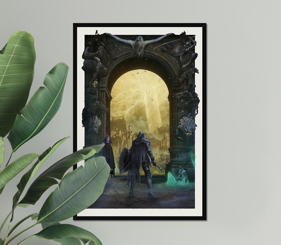 ELDEN RING | Game Poster | Game Art | Horror Game | Print | Room Decor | Wall Art