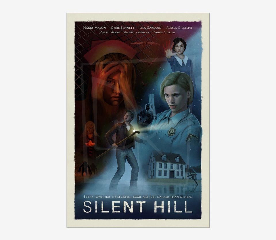 SILENT HILL Game Poster | Game Art | Horror Game | Print | Room Decor | Wall Art
