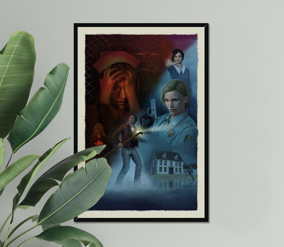 SILENT HILL Game Poster | Game Art | Horror Game | Print | Room Decor | Wall Art